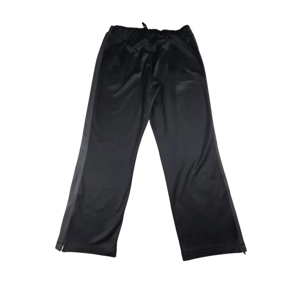 Nike Pants Size XL (32x30) Black Therma Fit Swoosh‎ Track Sweatpants Ankle Zip